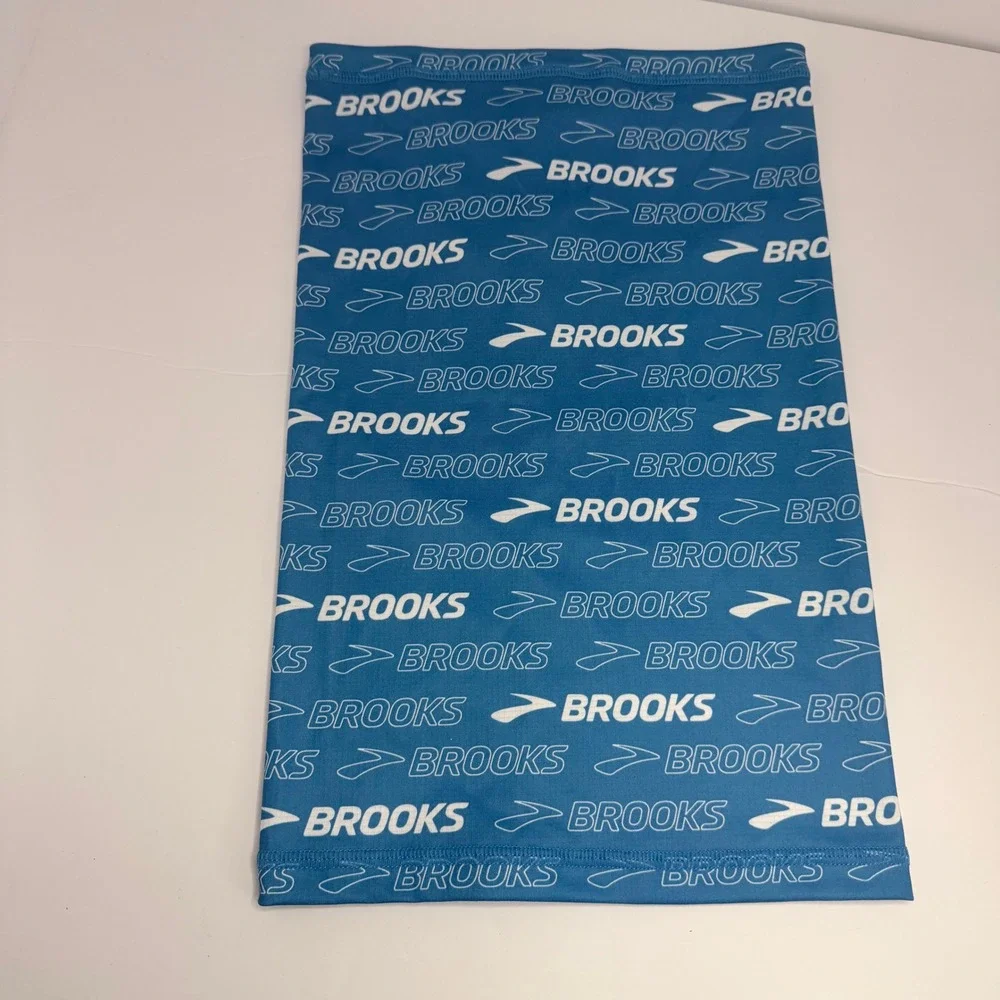 Brooks Bandit Gaiter Unisex Blue Logo Print‎ Running Neck Warmer Face Mask NWT